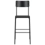 3-piece black steel high table and stools set by vidaXL, Furniture sets for kitchens and dining rooms - Ref: Foro24-276849, P...