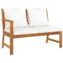 Garden furniture 5 pcs cream cushions solid acacia wood by vidaXL, Garden sets - Ref: Foro24-3057770, Price: 561,08 €, Discou...