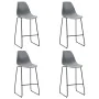 Gray plastic 5-piece high table and stools set by vidaXL, Furniture sets for kitchens and dining rooms - Ref: Foro24-3050026,...