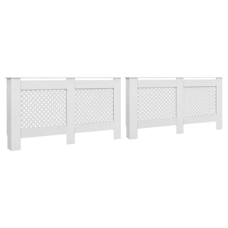 Radiator covers 2 units white MDF 152x19x81.5 cm by vidaXL, Accessories for heating radiators - Ref: Foro24-3051378, Price: 2...