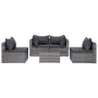 8-piece garden sofa set and gray synthetic rattan cushions by vidaXL, Garden sets - Ref: Foro24-3059494, Price: 794,73 €, Dis...