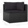 Garden furniture set 11 pieces black synthetic rattan cushions by vidaXL, Garden sets - Ref: Foro24-3059497, Price: 951,21 €,...