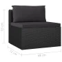 Garden furniture set 11 pieces black synthetic rattan cushions by vidaXL, Garden sets - Ref: Foro24-3059497, Price: 951,21 €,...