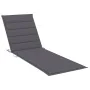 Lounger with cushion solid acacia wood and stainless steel by vidaXL, Loungers - Ref: Foro24-3061458, Price: 236,92 €, Discou...