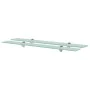 Floating shelves 2 units glass 8 mm 80x20 cm by vidaXL, Shelves and shelves - Ref: Foro24-3051523, Price: 45,68 €, Discount: %