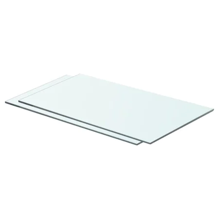 2 units of shelves with transparent glass panel 60x30 cm by vidaXL, Shelves and shelves - Ref: Foro24-3051566, Price: 33,50 €...