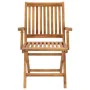 Garden chairs, 2 units, teak wood with gray cushions. by vidaXL, Garden chairs - Ref: Foro24-3062422, Price: 251,41 €, Discou...