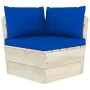 4-seater garden pallet sofa with fir wood cushions by vidaXL, Garden sets - Ref: Foro24-3063454, Price: 388,49 €, Discount: %