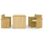 5-piece garden dining table with impregnated pine wood cushions by vidaXL, Garden sets - Ref: Foro24-3065719, Price: 448,78 €...