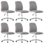 Dining chairs 6 units light gray fabric by vidaXL, dining chairs - Ref: Foro24-3056540, Price: 334,24 €, Discount: %