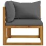 Garden furniture 8 pcs cushions solid acacia wood by vidaXL, Garden sets - Ref: Foro24-3057614, Price: 780,33 €, Discount: %