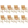 Garten-Essgruppe 9-teilig aus massivem Akazienholz von vidaXL, Gartensets - Ref: Foro24-3057847, Preis: 761,73 €, Rabatt: %