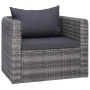 Garden furniture set 9 pieces and gray synthetic rattan cushions by vidaXL, Garden sets - Ref: Foro24-3059491, Price: 1,00 €,...