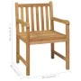 Garten-Essgruppe 5-teilig aus massivem Teakholz von vidaXL, Gartensets - Ref: Foro24-3059943, Preis: 779,77 €, Rabatt: %