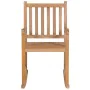 Solid Teak Wood Rocking Chair with Cream White Cushion by vidaXL, Garden chairs - Ref: Foro24-3062774, Price: 158,69 €, Disco...