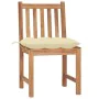 Garden chairs, 2 units, solid teak wood with cushions. by vidaXL, Garden chairs - Ref: Foro24-3062933, Price: 217,10 €, Disco...