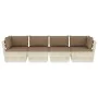 4-seater garden pallet sofa with fir wood cushions by vidaXL, Garden sets - Ref: Foro24-3063452, Price: 326,35 €, Discount: %