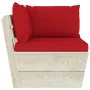 2-seater garden pallet sofa with fir wood cushions by vidaXL, Garden sets - Ref: Foro24-3063390, Price: 176,25 €, Discount: %