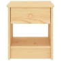 Solid pine wood bedside table, light wood, 35x30x40 cm by vidaXL, Nightstands - Ref: Foro24-322221, Price: 55,42 €, Discount: %