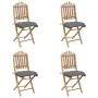 5-piece folding garden dining set with bamboo cushions by vidaXL, Garden sets - Ref: Foro24-3063976, Price: 258,11 €, Discoun...