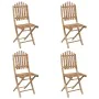 5-piece folding garden dining set with bamboo cushions by vidaXL, Garden sets - Ref: Foro24-3063976, Price: 258,11 €, Discoun...