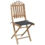 Folding garden chairs 2 units bamboo with cushions by vidaXL, Garden chairs - Ref: Foro24-3063987, Price: 112,64 €, Discount: %