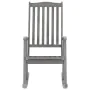 Rocking chair with solid gray acacia wood cushions by vidaXL, Garden chairs - Ref: Foro24-3064217, Price: 218,55 €, Discount: %