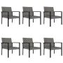 7-piece synthetic rattan gray garden dining set by vidaXL, Garden sets - Ref: Foro24-3065715, Price: 405,66 €, Discount: %