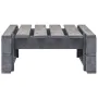 Gray impregnated pine wood pallet garden ottoman by vidaXL, Modular outdoor sofas - Ref: Foro24-3066415, Price: 58,13 €, Disc...