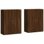 Armarios de pared 2 unidades marrón roble 69,5x34x90 cm de vidaXL, Aparadores - Ref: Foro24-3195602, Precio: 133,44 €, Descue...