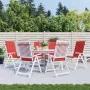 Garden chair cushion high backrest 6 pcs red fabric 120x50x3 cm by vidaXL, Cushions for chairs and sofas - Ref: Foro24-314110...