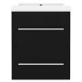 Black engineered wood cabinet with sink by vidaXL, bathroom vanities - Ref: Foro24-3099033, Price: 136,48 €, Discount: %