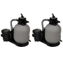 Sand filter pumps 2 units 600 W 17000 l/h by vidaXL, Pool and spa filters - Ref: Foro24-277090, Price: 612,25 €, Discount: %