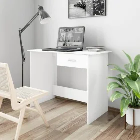 White plywood desk 100x50x76 cm by vidaXL, Desks - Ref: Foro24-800549, Price: 68,20 €, Discount: %