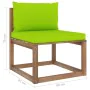 Garden furniture made of 6 pallet pieces with cushions, impregnated wood. by vidaXL, Garden sets - Ref: Foro24-3067463, Price...