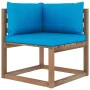 6-piece pallet garden furniture with impregnated wood cushions by vidaXL, Garden sets - Ref: Foro24-3067444, Price: 346,73 €,...