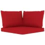 8-piece garden furniture set with red cushions by vidaXL, Garden sets - Ref: Foro24-3067506, Price: 447,51 €, Discount: %