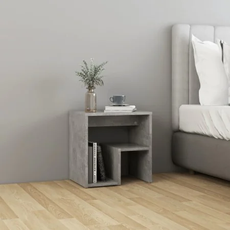 Concrete gray plywood bedside table 40x30x40 cm by vidaXL, Nightstands - Ref: Foro24-806336, Price: 28,52 €, Discount: %