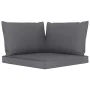 Garden furniture 10 pieces with anthracite gray cushions by vidaXL, Garden sets - Ref: Foro24-3067560, Price: 691,43 €, Disco...