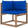 7-piece pallet garden furniture with impregnated wood cushions by vidaXL, Garden sets - Ref: Foro24-3067486, Price: 373,08 €,...