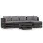 Garden furniture 6 pieces with gray impregnated wood cushions by vidaXL, Garden sets - Ref: Foro24-3068277, Price: 588,21 €, ...