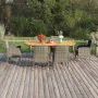 7-piece synthetic rattan garden dining set in anthracite gray color. by vidaXL, Garden sets - Ref: Foro24-3070775, Price: 680...