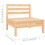 Garden furniture set 13 pieces solid pine wood by vidaXL, Garden sets - Ref: Foro24-3083169, Price: 559,94 €, Discount: %