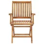 Folding garden chairs 4 pcs solid teak wood with cushions by vidaXL, Garden chairs - Ref: Foro24-3072739, Price: 494,42 €, Di...