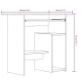 Schreibtisch aus geräuchertem Eichenfurnier 80x45x74 cm von vidaXL, Schreibtische - Ref: Foro24-815477, Preis: 65,07 €, Rabat...