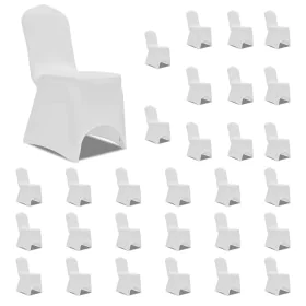 White elastic chair cover 30 units by vidaXL, Covers - Ref: Foro24-3051637, Price: 101,04 €, Discount: %