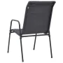 Anthracite gray steel 3-piece garden dining set by vidaXL, Garden sets - Ref: Foro24-3073475, Price: 189,82 €, Discount: %