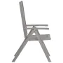 Reclining garden chairs and cushions 8 units gray acacia wood by vidaXL, Garden chairs - Ref: Foro24-3075145, Price: 572,35 €...