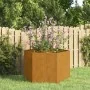 Rusted Corten steel planter 60x60x45 cm by vidaXL, Pots and planters - Ref: Foro24-823675, Price: 58,82 €, Discount: %