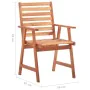 Garden dining chairs and cushions 4 pcs solid acacia wood by vidaXL, Garden chairs - Ref: Foro24-3078324, Price: 244,04 €, Di...